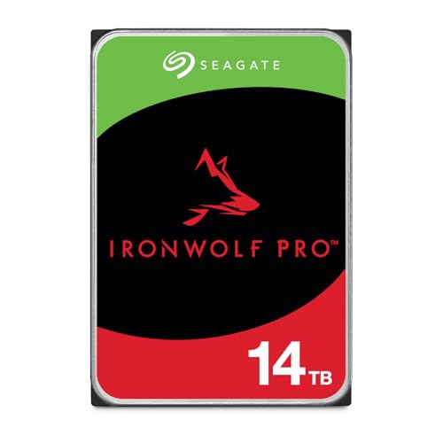 Image of Seagate IronWolf Pro 14TB NAS Internal Hard Drive HDD - CMR 3.5 Inch SATA 6Gb /s 256MB Cache for RAID Network Attached Storage, Data Recovery Service - Frustration Free Packaging (ST14000NEZ008)