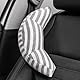 Gurtpolster für Kinder - Gurtschoner Kinder Auto Autogurt Polster Reisekissen Kinder, Reise Nackenkissen Nackenhörnchen Sicherheitsgurt Auto Sitz Kopfkissen Gürtel Pillow Schulterschutz (Grau)