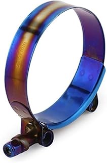 Kit de abrazadera de manguera de 40mm a 97mm, Clip de fijación de tubería ajustable con perno en T de acero inoxidable de 1,57 "a 3,81", abrazadera de manguera Universal, titanio azul ( Color : 51-57m