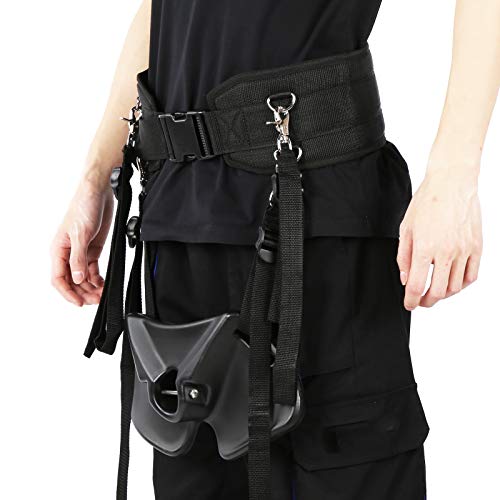 CHICIRIS Fishing Belt, Fish Fighting Belt, Fishing Harness, Adjustable Fishing Rod Fighting Belt Waist Rod Support Holder Fishing Pole Fixing Belt, L