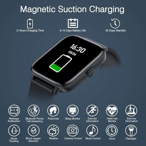 Codmetql Smart Watch For Men Women (Answer/Make Calls) 1.83 Inch Smartwatch For Android Ios Phone Compatible Ip67 Waterproof Fitness Activity Tracker Watch Heart Rate Sleep Blood Pressure Monitor thumb #6