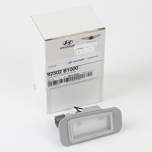Genuine OEM Hyundai Genesis License Plate Lamp Assembly - LEFT Side, Part #92501-B1000 (2015-16)