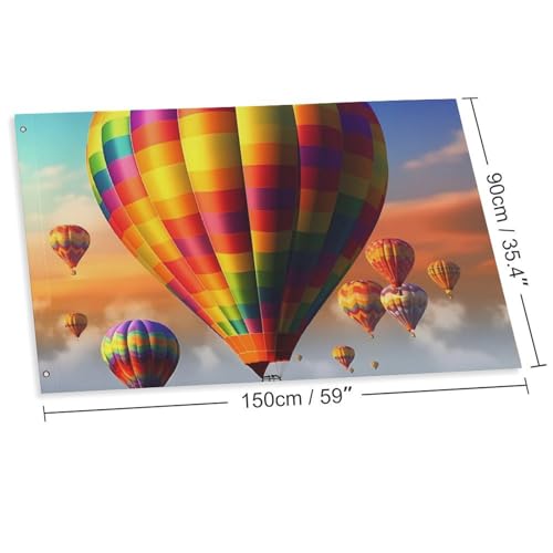 Bannière décorative montgolfière haut de gamme double face - 2
