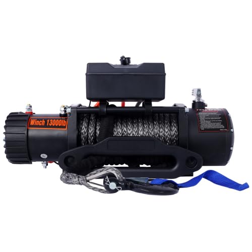 Winch eléctrico Luckynote 13000 lb 12V para remolque miniatura 1
