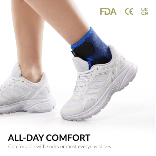 Image of BraceUP Kids Ankle Brace - Youth Ankle Support for Boys & Girls, Adjustable Foot Brace for Sports, Left or Right Foot (XS)