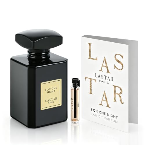 LASTAR Perfume de larga duración con mini muestra, tamaño de viaje, Eau de Perfume Fragancia para mujeres y hombres – azahar, café, vainilla – 55 ml + 2 ml, perfecto para regalos de vacaciones, Pascua