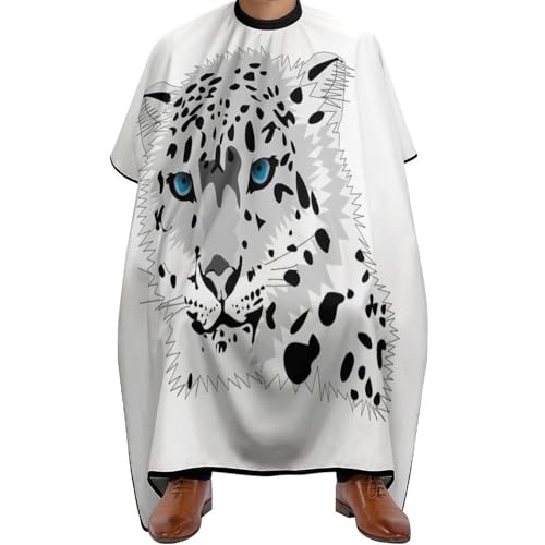 Peignoir de coiffeur léopard pour protéger vos vêtements à la maison