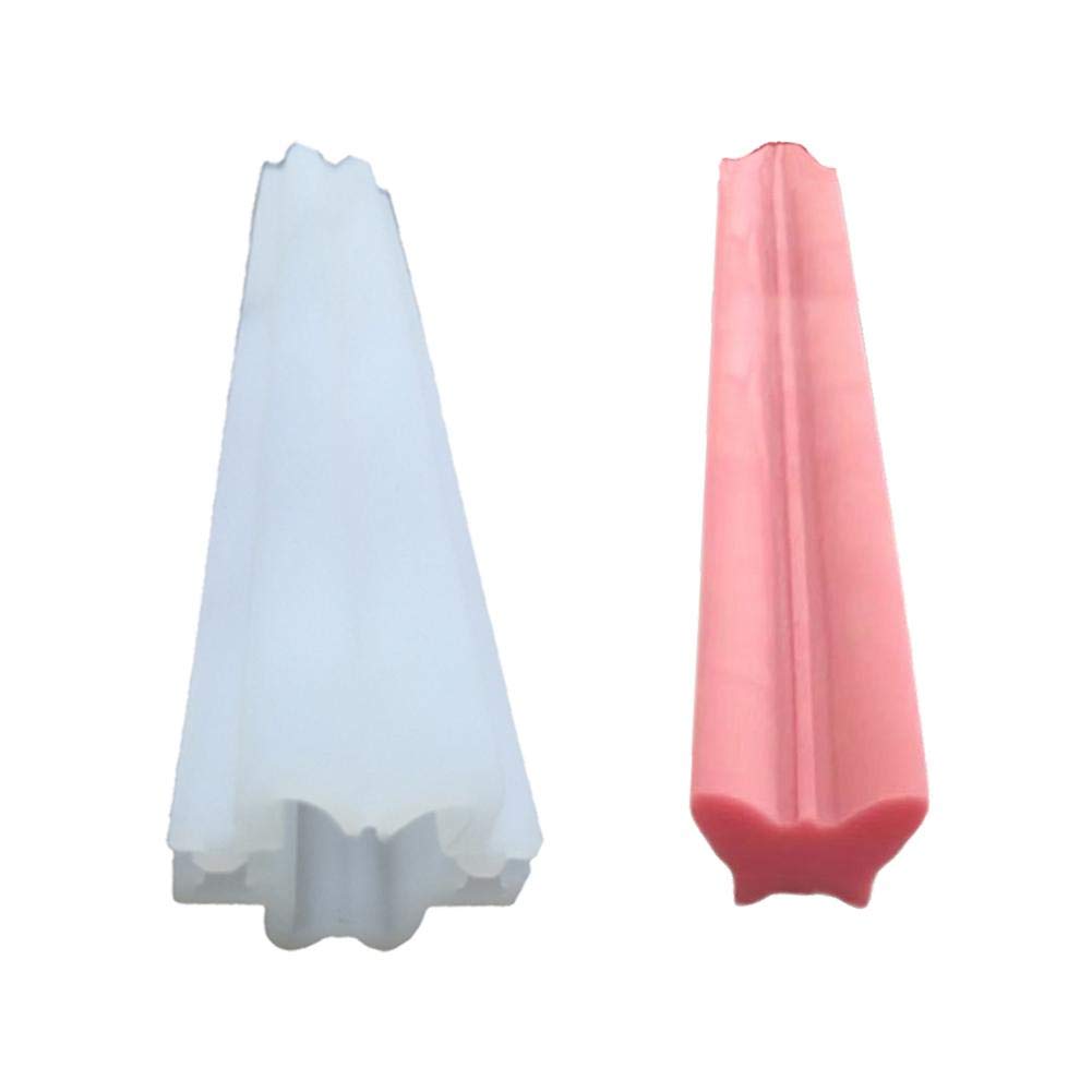 Divers Formes Diy Long Tube Mousse Dessert Moule Silicone Carré Prune Lune Cœur Haped Cinq