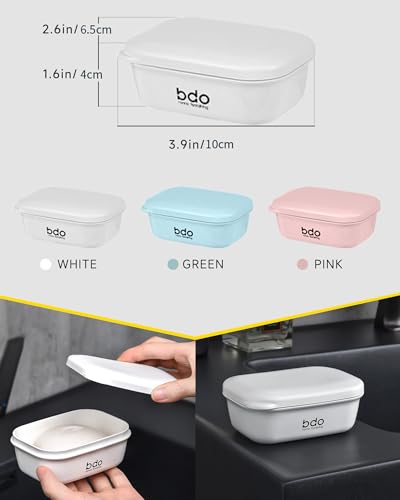 image for Doter Travel Soap Case, Leakproof Soap Container with Lid, Portable Ba