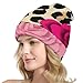 Unisex Skull Cap Fashion Warm Slouchy Beanie Hats, Classic Winter Soft Knit Caps for Women and Men Animal Rose Flowers Cheetah Leopard Print Floral