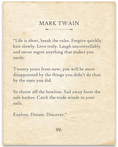 Life is Short, Break the Rules 11x14 Unframed Poster –