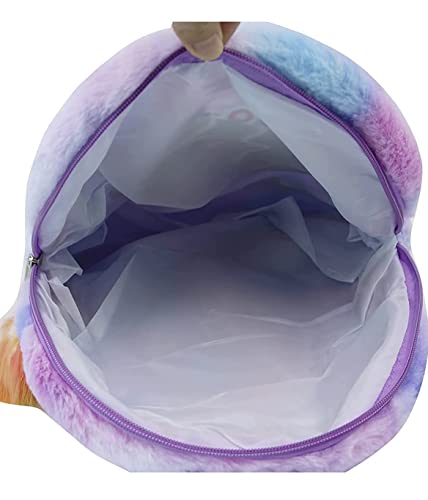 Image of Kaushiki Enterprises Unicorn fur bag /backpack /school bag /birthday return rakhi gift