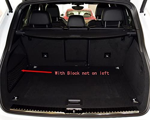 Worth-Mats Rear Cargo Liner For Porsche Cayenne 2011-2018 With Block Net On The Left Side Of Trunk Trunk Tray All-Weather Customized Cargo Liner Black #TOP5