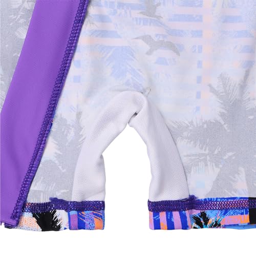 Image of HUAANIUE Toddler Girl Swimsuit Long Sleeve UPF50+ Sun Protection