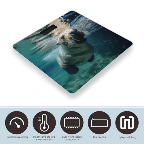 Báscula Digital para Baño de Vidrio Templado 400 lb miniatura 3