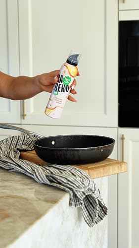 Rabeko Zero Kochspray kalorienarm| ITALIENISCHE KRÄUTER| 800 Portionen,2 kcal pro Sprühstoß| Pfannenspray zum Braten, Grillen & Backen| ohne Zusätze, ohne Zucker|Glutenfrei 3 x 200ml