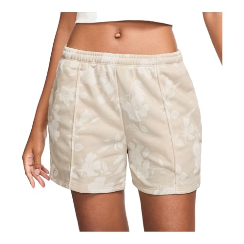 Nike W NSW NK CHLL FT MR 4 AOP SHT short taille haute pour éviter la chaleur