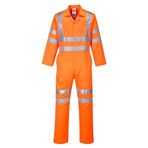 Combinaison Hi-Vis Poly-coton RIS Orange XXL Portwest RT42ORTXXL