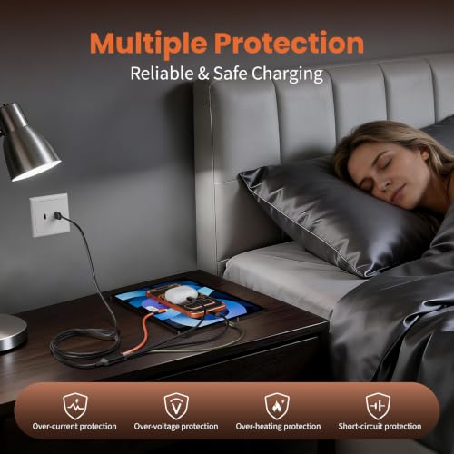 Image of 4 in 1 Multi Charging Cable, Charging Cords for Multiple Devices 2Pack 5FT | USB Cable, Universal Phone Charger Cord with Dual Type-C /IP /Micro USB, Support Carplay, Travel Essentials&Camping Essentials