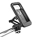 Zpana Motorcycle Phone Holder, 360° Free Rotation Magnetic Touch Sensitive Bike Cell Phone Mount, Anti-Theft Waterproof Bicycle Smartphone Handlebar Clip, Compatible with Motorbike Scooter