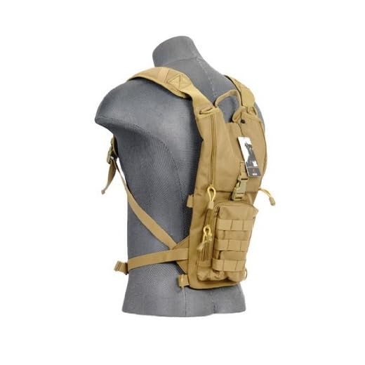Lancer Tactical CA-321T Lightweight Airsoft Hydration Pack (Tan)