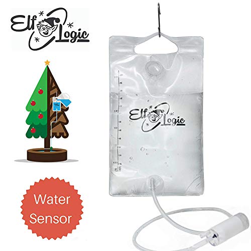Elf Logic - Automated Christmas Tree Waterer - 2019 New Model & Valve - Senses Water Level & Funnel Water to Tree Automatically (1 Inch Valve, Clear)