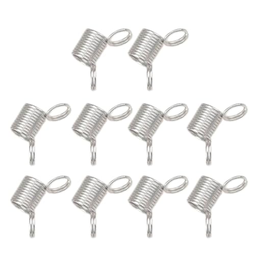 10 Pcs Bead Stop Spring Crimp Ends Jewelry Beading Stringing Wire Tools