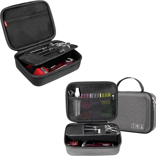 ProCase Hard Travel Case for Hair Clippers Bundle Hard Hair Clippers Case, Barber Supplies Hair Cutting Tool Accessories Storage Organizer