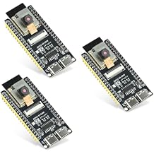3Pcs ESP32-S3-CAM Development Board with OV3660 Camera, ESP32-S3-WROOM N16R8 Module with Dual Type-C Interface Support Wi-Fi and Bluetooth MCU Microcontroller for IoT, DIY and AI Project