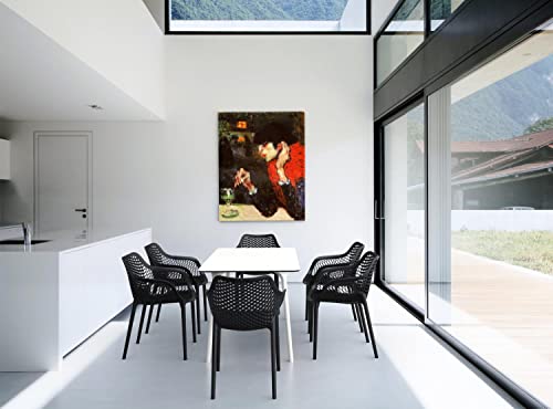 Compamia Air Xl Outdoor Patio Dining Arm Chair In Black (Set Of 2) #TOP6