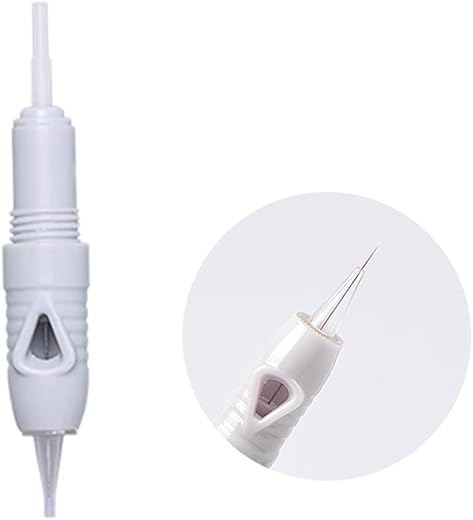 Bella Faccia Disposable Screw Microblading Cartridge Needles 1P, 3P, 5P, 7P,1D, 3FP, 5FP, 7FP Semi-Permanent Makeup Needles for Tattoo Machine, Eyebrows, Lips (1P Needle…