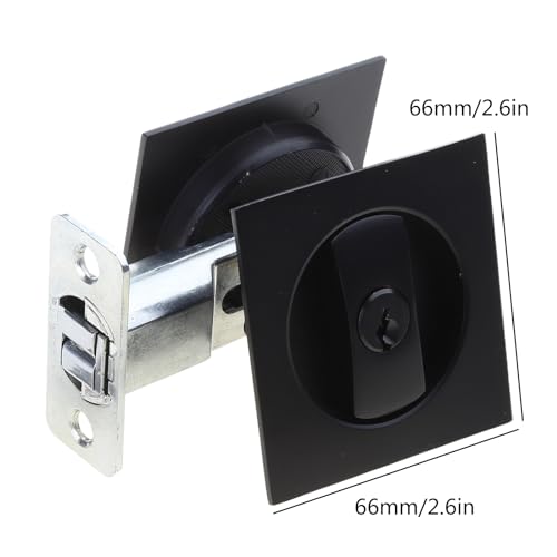 Privacy Pocket Door Square Black Sliding- for Barn Contemporary Privacy Square Pocket Hardware-Tool Sliding- Home and miniatura 4