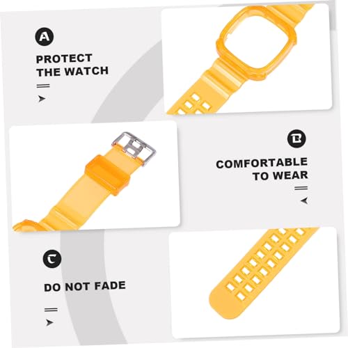Transparent Tpu Drop Wristband for Sense Comfortable Watch Replacement Strap Flexible Design for Daily Use Easy Installation Stylish4