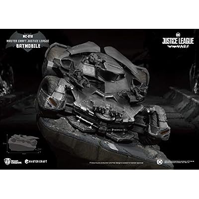 Beast Kingdom Justice League Batmobile MC-016 Master Craft Statue, Multicolor