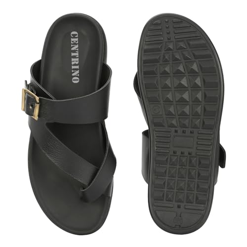 Image of Centrino Thong Sandal for Men | Grip Insole for Stability | Modern Look with Straps | Comfortable Casual look sandal for Men's (9283)