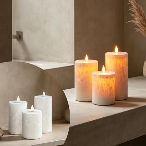 Bougie en verre RVB avec télécommande pour ambiance lumineuse