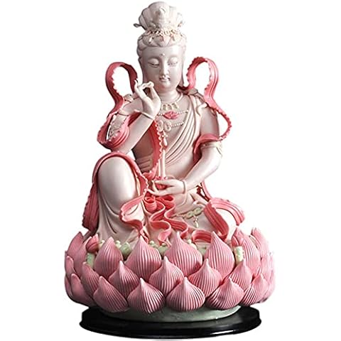 Feineshi Buddhism Decorative Asian Goddess Guan Yin Seated Cover
