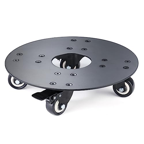 YUjieSTC Heavy Duty Rolling Plant Caddy (Black)