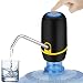 Water Bottle Pump, Electric Drinking Water Pump Portable USB Charging Water Dispenser Water Bottle Dispenser for Universal 5 Gallon Bottle (Black)
