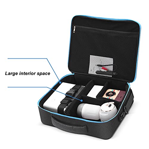 Funda para videoproyector Tyenaza con cremallera doble, resistente a impactos, portátil y para viaje, ideal para BenQ, Vivitek, Optoma, NEC y Acer miniatura 3