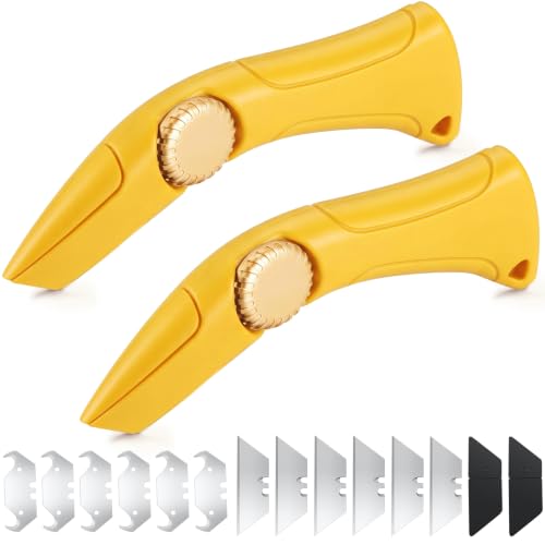 Image of WILLBOND 2 Pcs Navajas Para Roofing Knife, Yellow