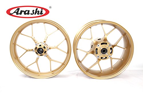Arashi Wheel Rims Front and Rear for HONDA CBR1000RR 2008-2016 Motorcycle Replacement Accessories CBR 1000 RR 1000RR CBR1000 ABS Repsol SP Gold 2009 2010 2011 2012 2013 2014 2015 - Thumbnail 2