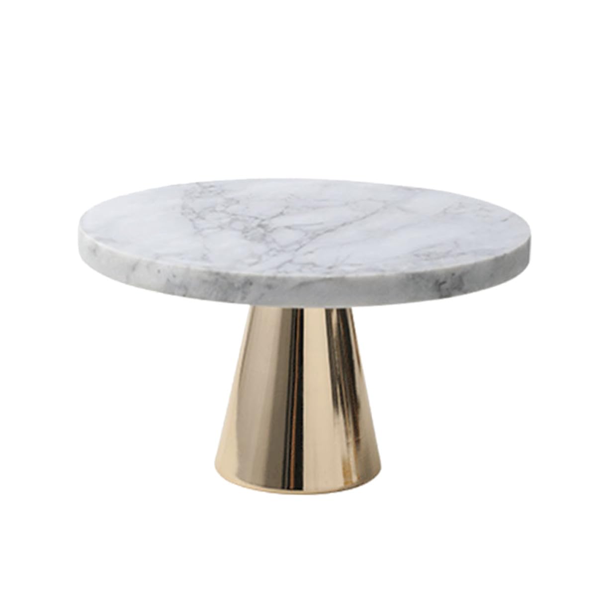 Abaodam Plateau en Marbre pour Pâtisserie et Présentation de Gâteaux, Plaque de Stockage Élégante en Marbre et Métal, Design pour Accessoires Pâtisserie et Dessert