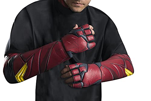 Rubies DC Justice League: The Flash Gloves for Adults Mens No Size Red