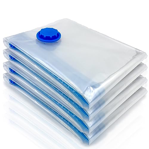 AGP Store Bolsas De Vacio Para Ropa, Set De 4 Bolsas Para Almacenaje De Ropa, Bolsa Para Guardar Ropa De 40x60 cm. (4)