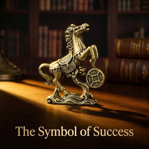 Set de 2 estatuas de caballo de latón Año 2026 miniatura 6