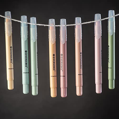 Diversebee Bible Highlighters And Pens No Bleed, 8 Pack Assorted Colors Gel Highlighters Set, Bible Markers No Bleed Through, Cute Bible Study Journaling School Supplies, Bible Accessories (Pastel) #TOP7