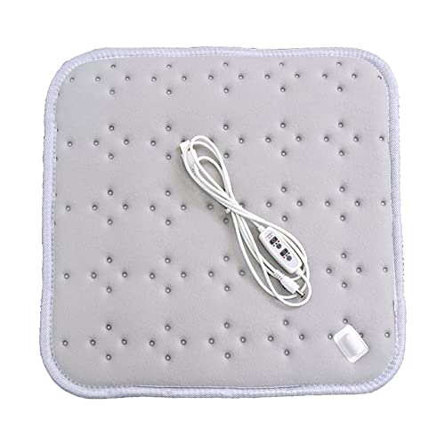USB Heated Seat Cushion Pad - Breathable Comfort Seat Covers and Protectors for Universal Fit (Grey, One Size)
