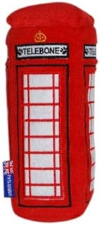 PetLondon British Red Telephone Box Plush Dog and Puppy Toy 6
