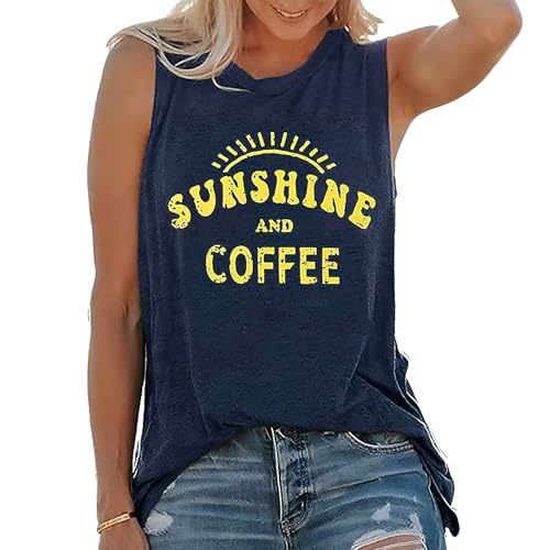 Consejos para Comprar Camisetas para Mujer , tabla con los diez mejores. 48 JIUS@FF Camiseta Sin Mangas para Mujer, Camiseta De Verano Sin Mangas con Estampado, Camisa Informal Holgada para Playa (MX/US, Alfa, Grande, Regular, Regular, Marina De Guerra)